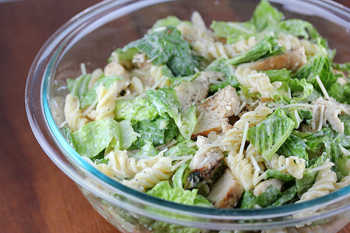 chicken caesar pasta salad