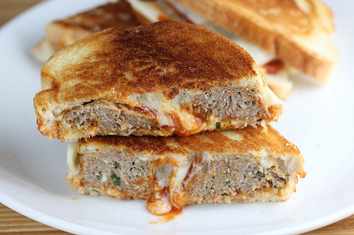 meatball grilled cheese
