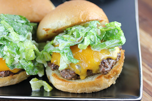 Burgers with Romaine Slaw Recipe