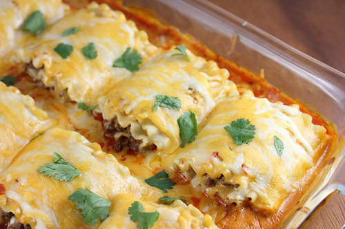 Taco Lasagna Roll Ups Recipe