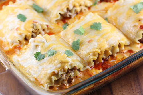 Taco Lasagna Roll Ups Recipe | BlogChef.net Taco Lasagna Roll Ups Recipe | BlogChef.net
