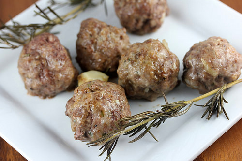 Roast Garlic Meatballs Recipe