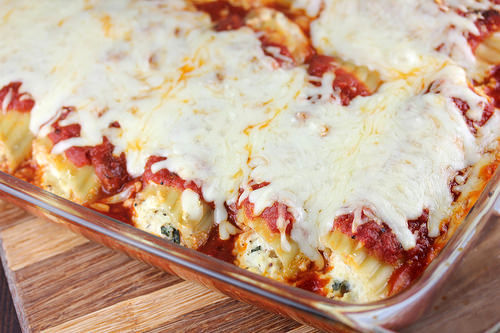 Chicken Parmesan Manicotti