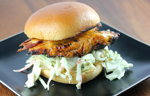 Grilled Chicken and Coleslaw Sandwich Recipe