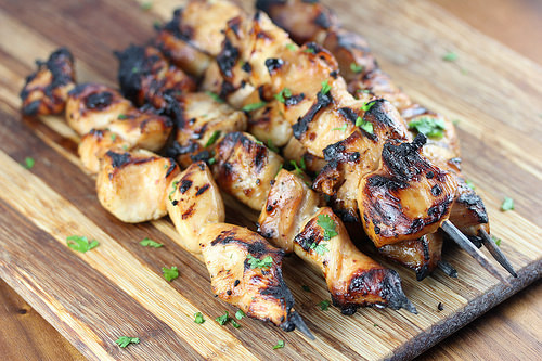How to Grill Chicken Skewers
