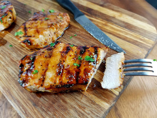 Honey Mustard Grilled Pork Chops