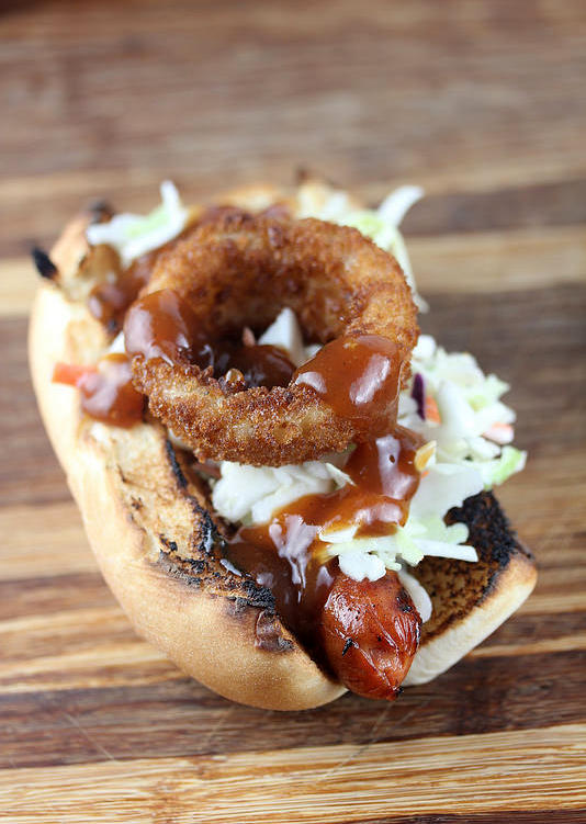 Hot Dogs with Onion Rings Recipe