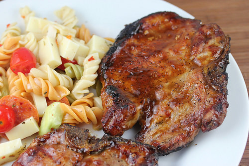 Dijon Grilled Pork Chops Recipe | BlogChef.net
